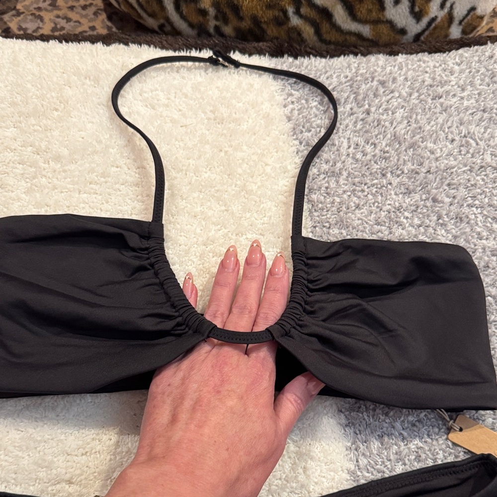 SKIMS Black Two-Piece Swim Bikini Set - Picture 3 of 3